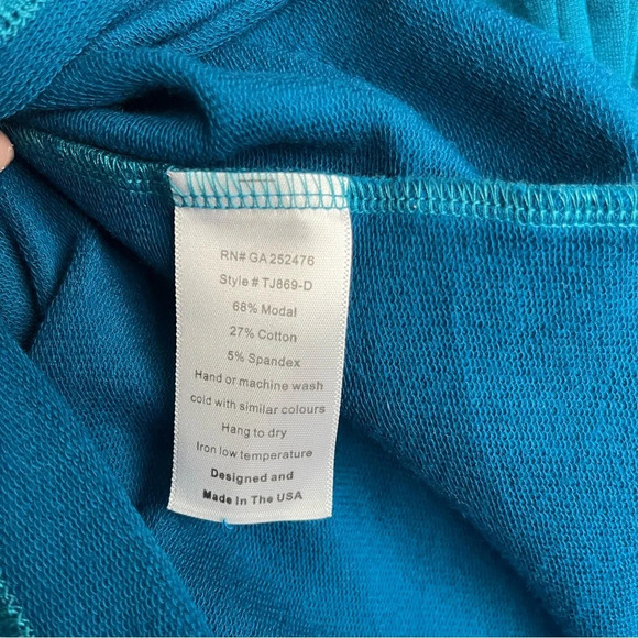 Taylor Jane Long Sleeve Maxi Dress-Women’s L-Casual-Winter-Comfort-Teal-Classic - Picture 11 of 11